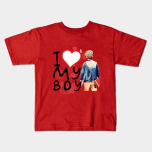 I love my boy Kids T-Shirt